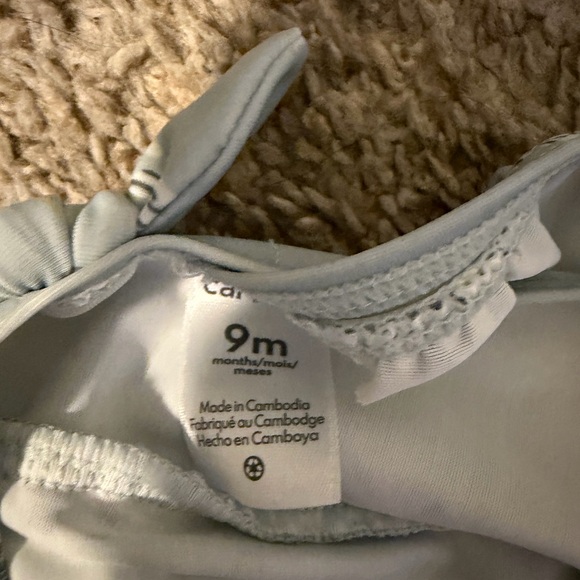 Carter's Blue Ruffle Swimsuit - Picture 3 of 3